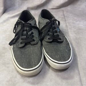 Vans Black Heather Color Skater Shoes Size 7